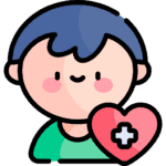 niño atendido por pediatra